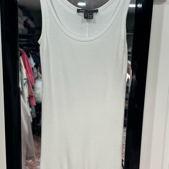 Vince ribbed white tank extra long size small - Picture 5 of 14